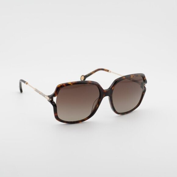 Carolina Herrera HER 0132/G/S 0086 HA Sunglasses Havana/Gold Square Frame main image 10